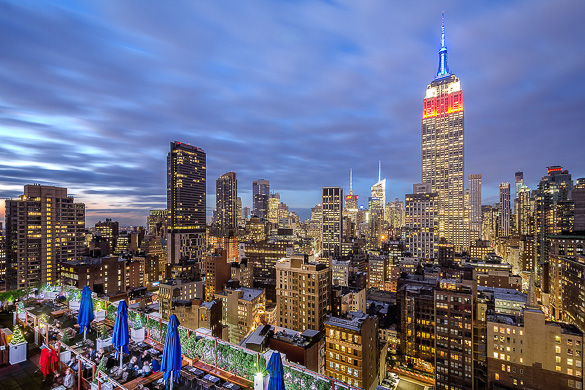 Image of the 230 Fifth rooftop bar in Midtown Manhattan