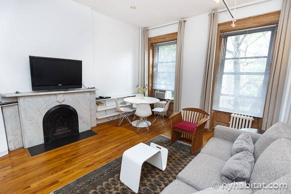 Image of living room of NY-14124 with fireplace in Chelsea