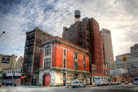 Image of Tribeca firehouse where Ghostbusters was filmed