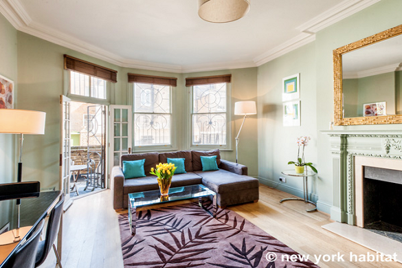 Image of living room of LN-326 with terrace in the background