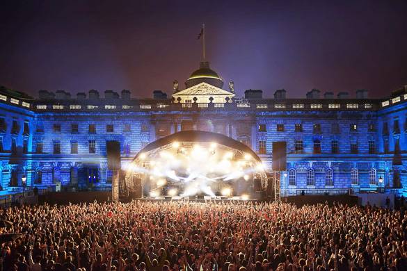 Image of large crowd at Somerset House Summer Series outdoor concert