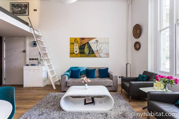 Image of living room of LN-1755 with floor-to-ceiling windows in Bayswater