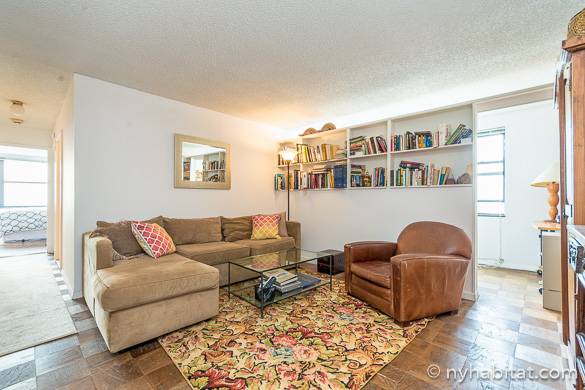 Image of living room of NY-16858 in Tribeca with Hudson River views