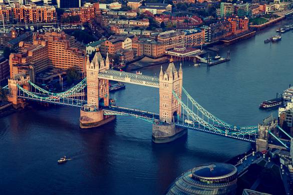 Image of Tower Bridge over the River Thames in London