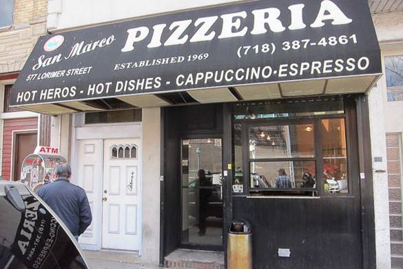 Image of the storefront of San Marco Pizzeria