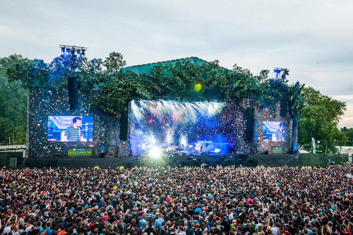 Image of outdoor British Summer Time concert in Hyde Park