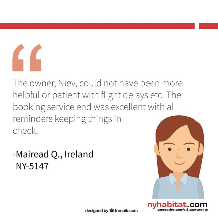 getting-around-Newark-airport-transportation-guide-client-review-infographic-1 New York Habitat infographic featuring client reviews from past apartment tenants describing the benefits of connecting with an apartment host.