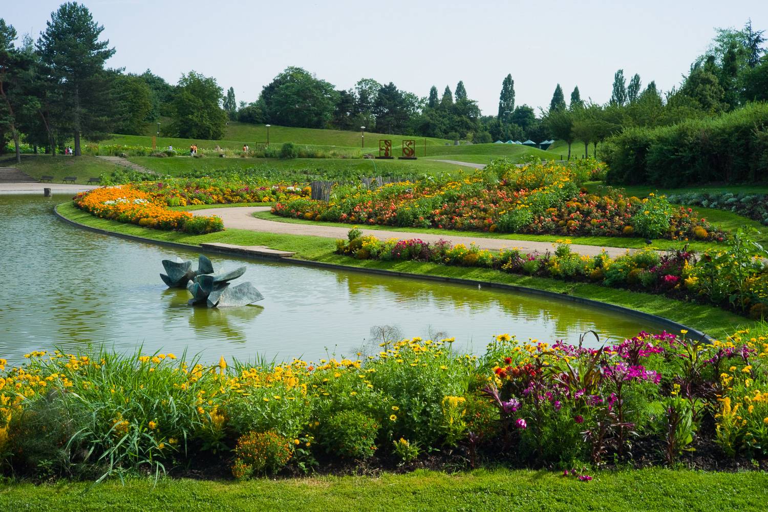 Foto des Parc Floral im Frühling in Paris.