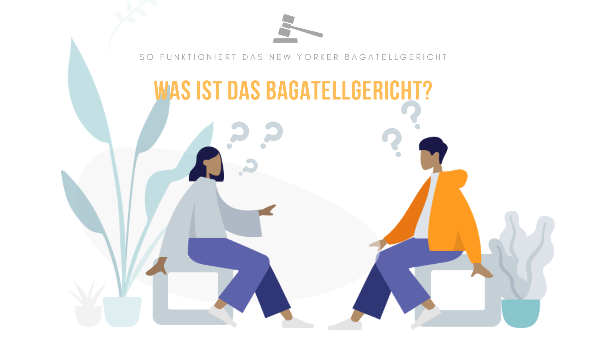 Abbildung von zwei sprechenden Leuten