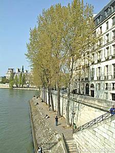 Mit dem Fahrrad in Paris die Seine entlang