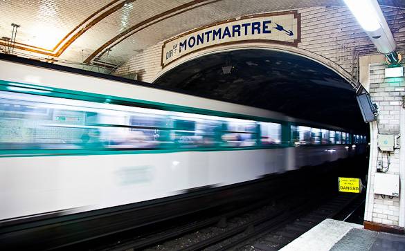 Foto der Pariser Metrostation Montmartre