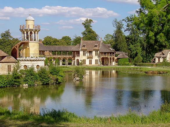 Das Anwesen von Marie-Antoinette in den Gärten von Versailles
