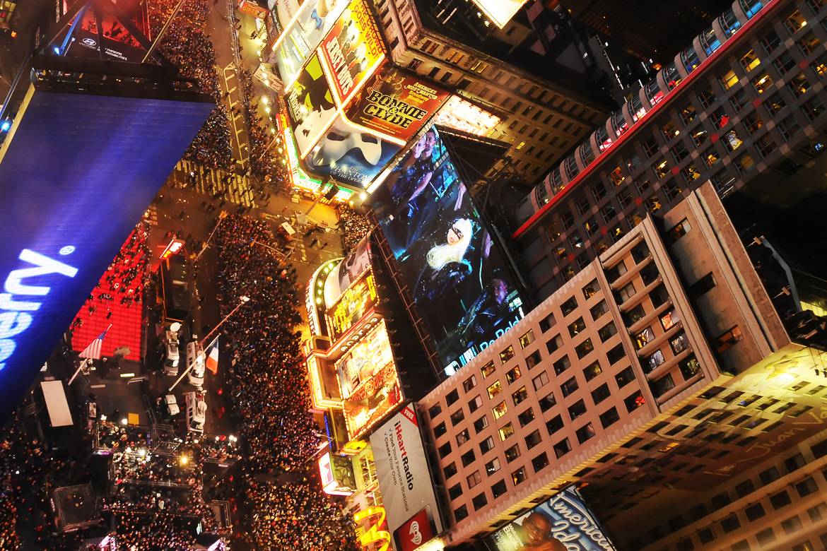 Bild der Silvesterfeierlichkeiten am Times Square