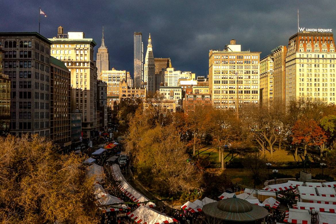 Bild des Weihnachtsmarktes am Union Square