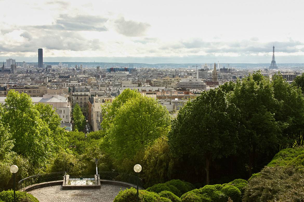 Bild der Landschaft vom Parc de Belleville