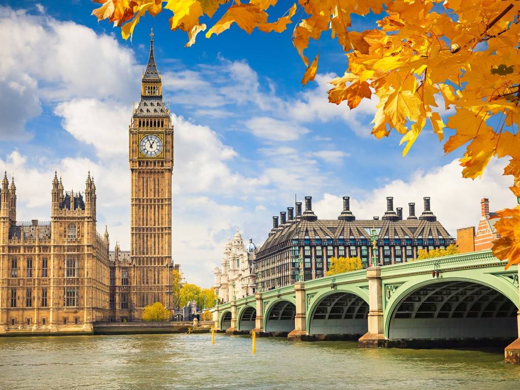 Bild vom Big Ben im Herbst
