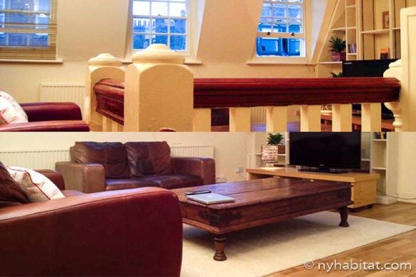 Bild von Sofas im Wohnzimmer der LN-599 Ferienwohnung in Soho