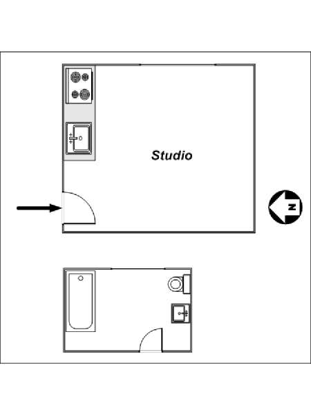 Londres Estudio apartamento - esquema  (LN-714)
