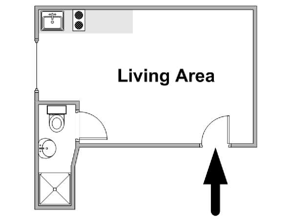 Londres Estudio apartamento - esquema  (LN-1662)