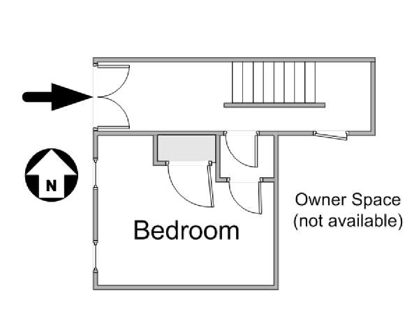 New York 3 Bedroom - Duplex accommodation bed breakfast - apartment layout 2 (NY-14683)