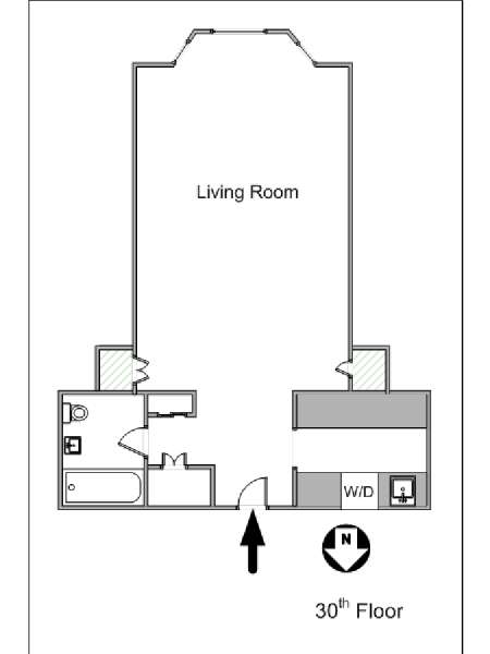 Nueva York Estudio apartamento - esquema  (NY-15291)