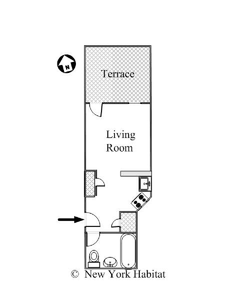 Nueva York Estudio apartamento - esquema  (NY-15794)