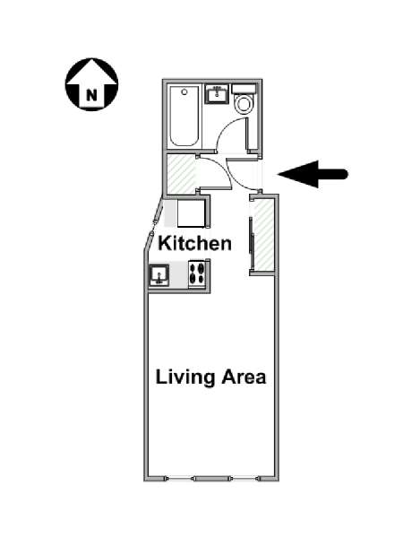 Nueva York Estudio apartamento - esquema  (NY-15822)