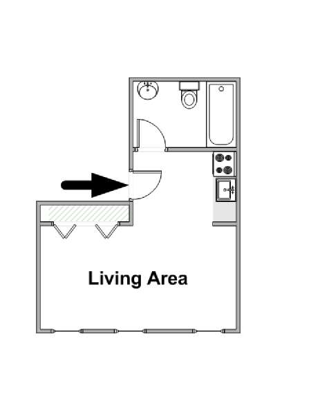 New York Studiowohnung wohnungsvermietung - layout  (NY-16447)