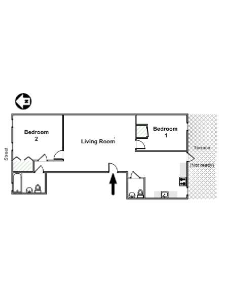 New York 3 Zimmer wohnungsvermietung - layout  (NY-16921)