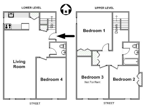 plan appartement colocation