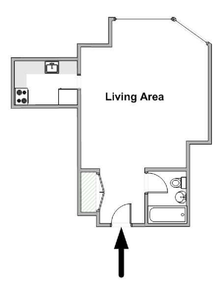 Nueva York Estudio apartamento - esquema  (NY-17702)