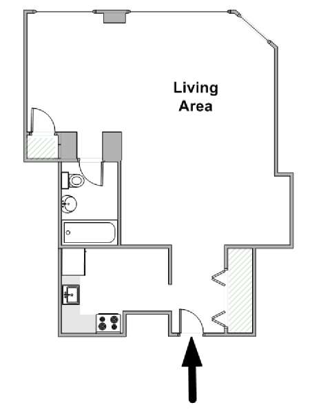 Nueva York Estudio apartamento - esquema  (NY-17751)