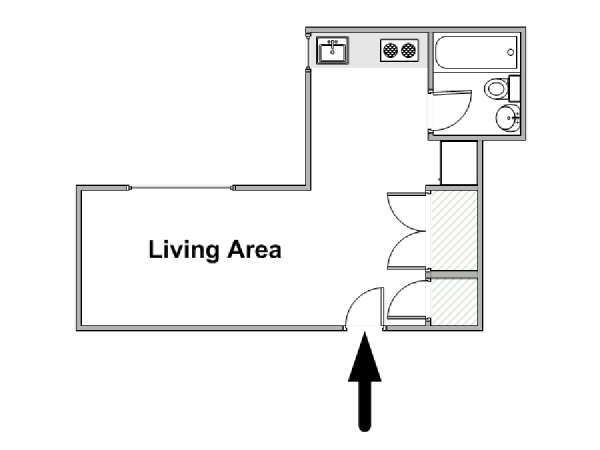 Nueva York Estudio apartamento - esquema  (NY-17782)
