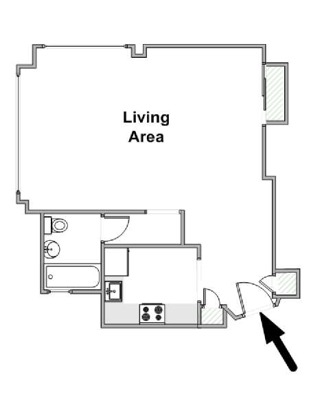 Nueva York Estudio apartamento - esquema  (NY-17786)
