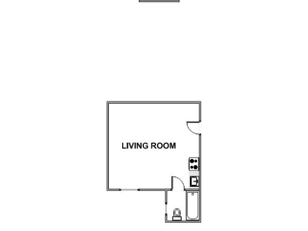 New York Studiowohnung wohnungsvermietung - layout  (NY-17793)