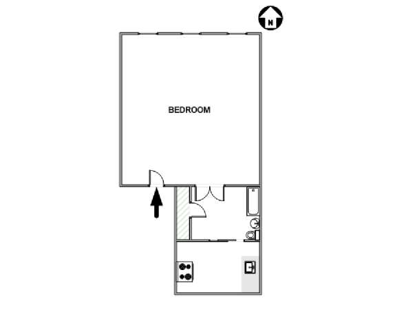 New York Studiowohnung wohnungsvermietung - layout  (NY-17852)