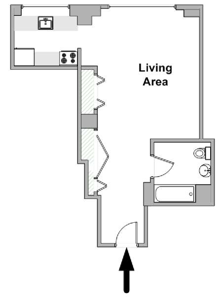 Nueva York Estudio apartamento - esquema  (NY-17930)