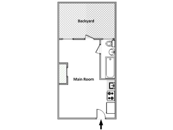 New York Studiowohnung wohnungsvermietung - layout  (NY-18174)