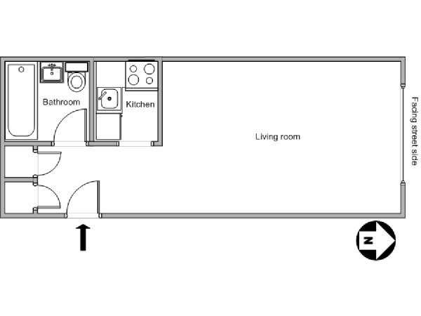 New York Studiowohnung ferienwohnung - layout  (NY-1818)