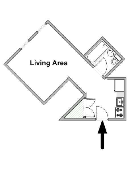 Nueva York Estudio apartamento - esquema  (NY-18205)