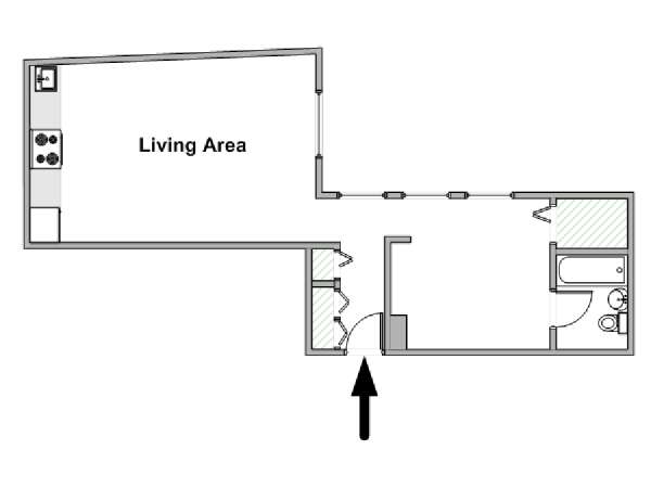 Nueva York Estudio apartamento - esquema  (NY-18237)