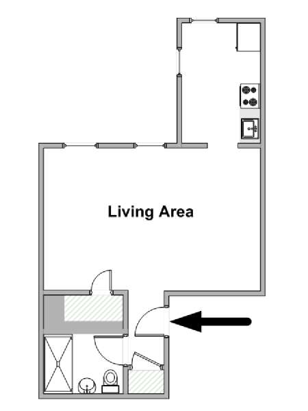 Nueva York Estudio apartamento - esquema  (NY-18765)