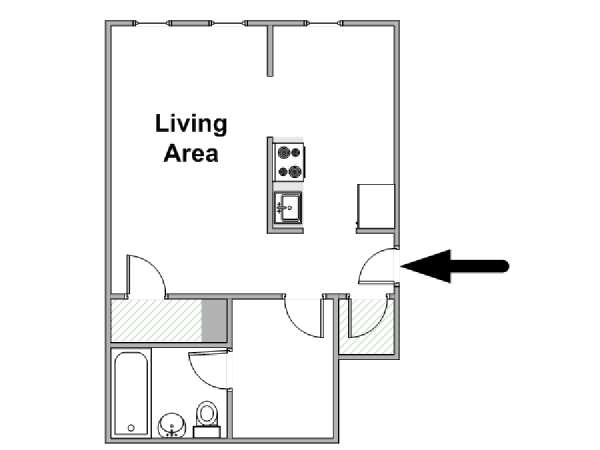 Nueva York Estudio apartamento - esquema  (NY-18775)