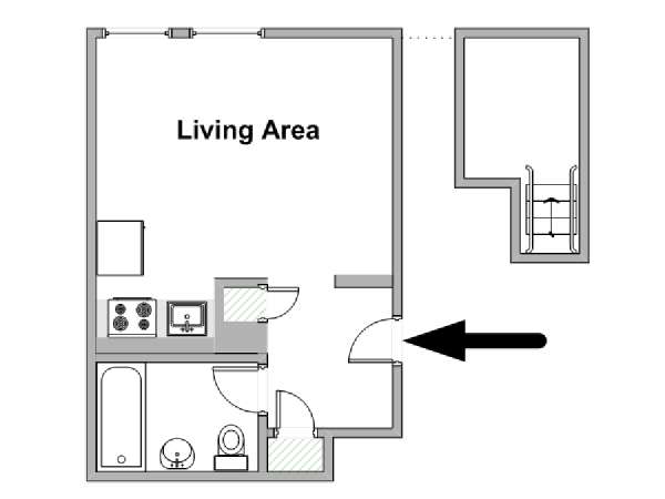 Nueva York Estudio apartamento - esquema  (NY-18930)