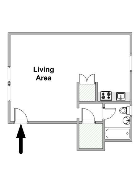 New York Studiowohnung wohnungsvermietung - layout  (NY-19037)