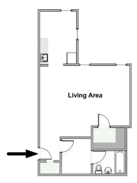 Nueva York Estudio apartamento - esquema  (NY-19212)