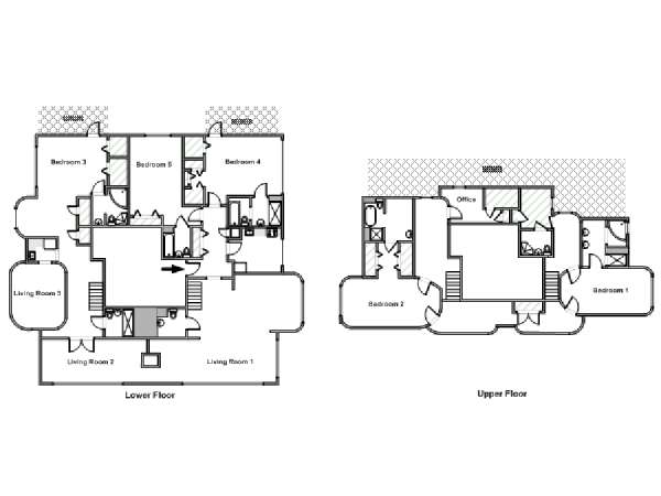 New York T6 logement location appartement - plan schématique  (NY-19959)