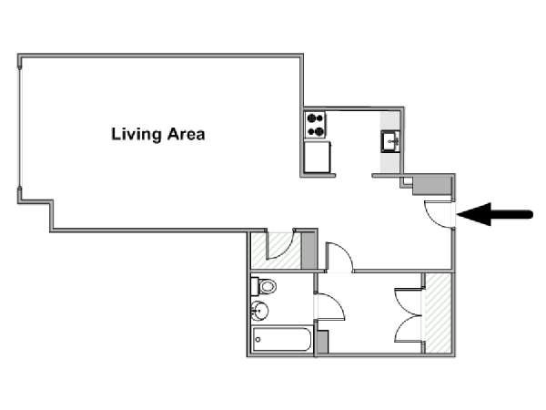 Nueva York Estudio apartamento - esquema  (NY-20123)