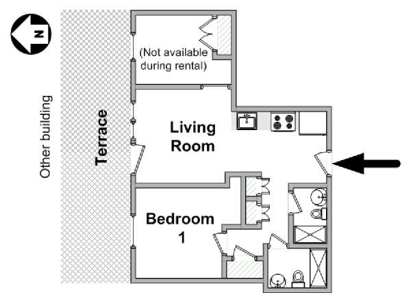 Nueva York 3 Dormitorios piso para compartir - esquema  (NY-20354)