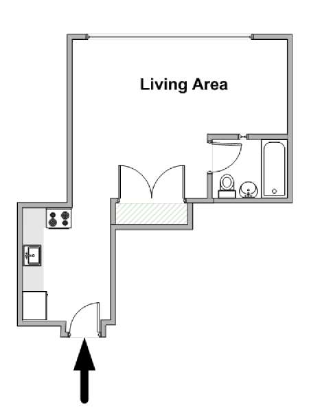 Nueva York Estudio apartamento - esquema  (NY-20407)